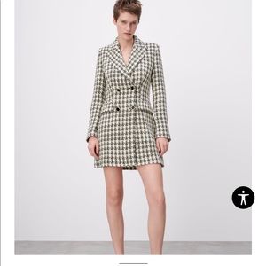 texture plaid blazer